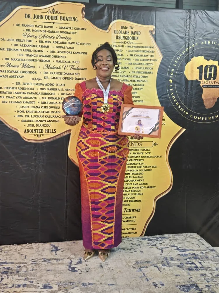 Dr. Joyce Emefa Addo-Klah honoured at Africa’s 100 Legendary Awards in Rwanda Dr. Joyce Emefa Addo-Klah honoured at Africa’s 100 Legendary Awards in Rwanda