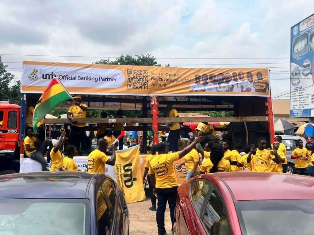 UMB rallies support for Black Stars with Kumasi float as part of 2026 FIFA World Cup campaign