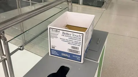 Oscar goes missing after Academy Award winner is blocked from taking it on flight Pavel Talankin A white box with blue writing sits on a table in an airport