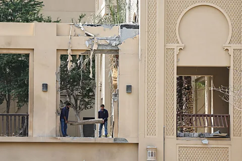 AFP via Getty Images A number of hotels in Dubai have been damaged as a result of Iranian strikes (Credit: AFP via Getty Images)