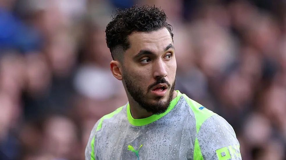 Rayan Cherki playing for Manchester City