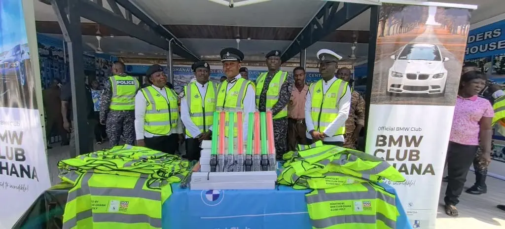 BMW Club Ghana supports Police MTTD with Safety Equipment and Health Screening BMW Club Ghana supports Police MTTD with Safety Equipment and Health Screening
