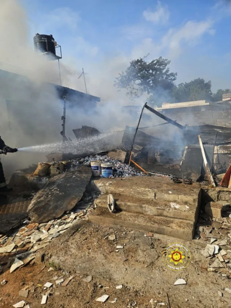 Fire destroys wooden structure at Abeka Total
