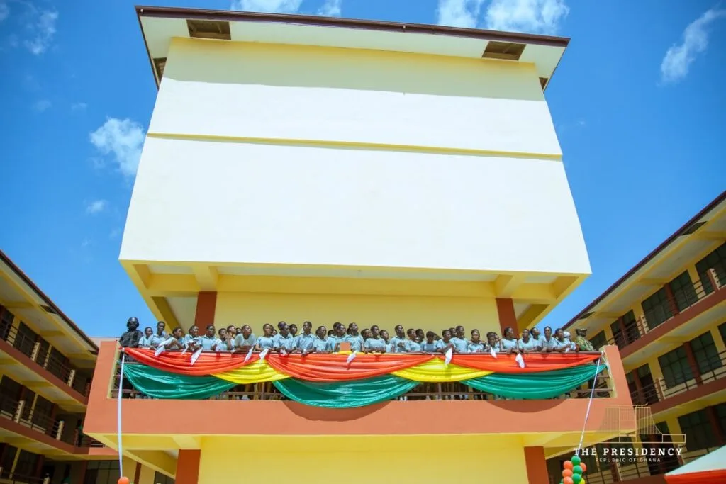 Mahama commissions Paga SHS E-Block, promises facilities to end double-track by 2027