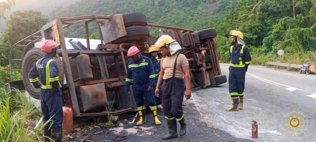 GNFS prevents possible fuel tanker explosion on Fume–Biakpa stretch GNFS prevents possible fuel tanker explosion on Fume–Biakpa stretch