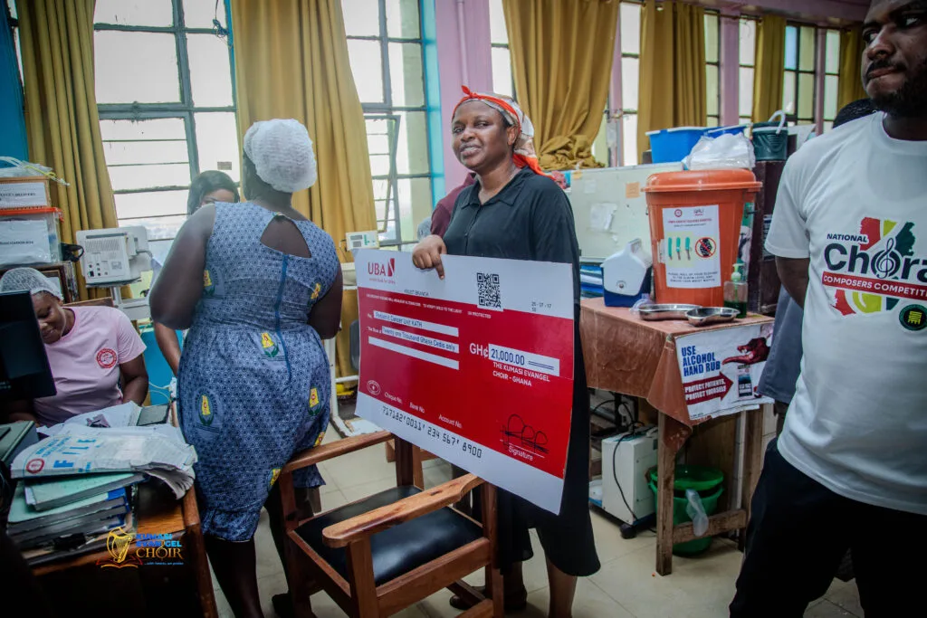Kumasi Evangel Choir donates GH¢21,000 to support child cancer care at KATH