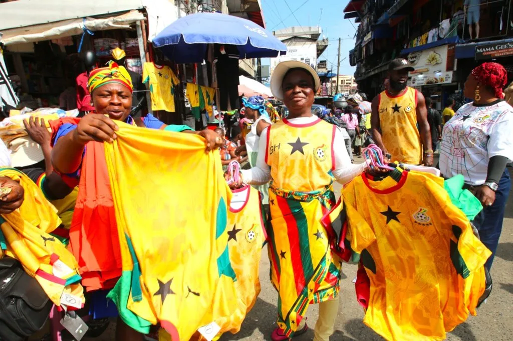 Accra dons national colours as fans rally behind Black Stars ahead of England clash Accra dons national colours as fans rally behind Black Stars ahead of England clash