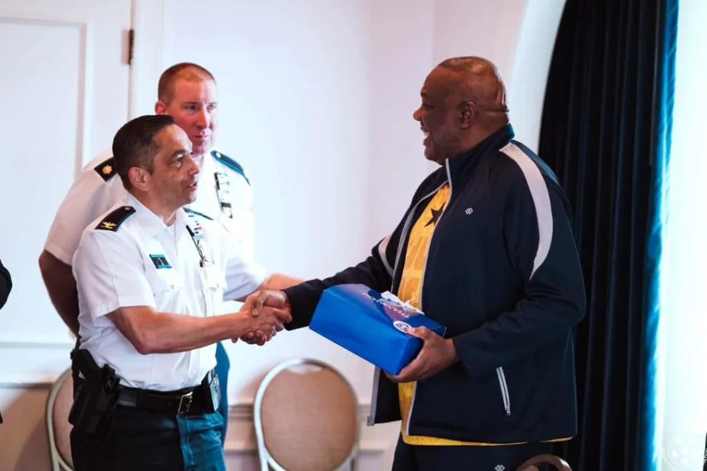 GFA President and Ambassador Smith meet top police command in Providence ahead of Ghana's World Cup opener GFA President and Ambassador Smith meet top police command in Providence ahead of Ghana's World Cup opener