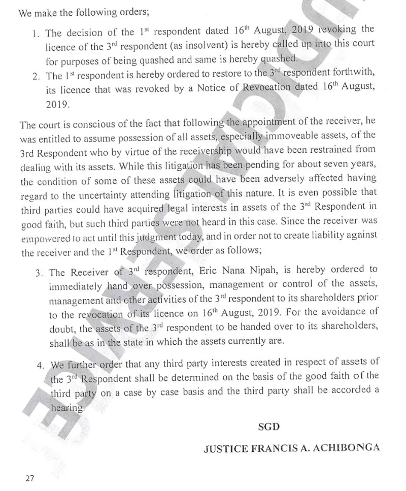 Groupe Nduom has won one battle but the capital war continues