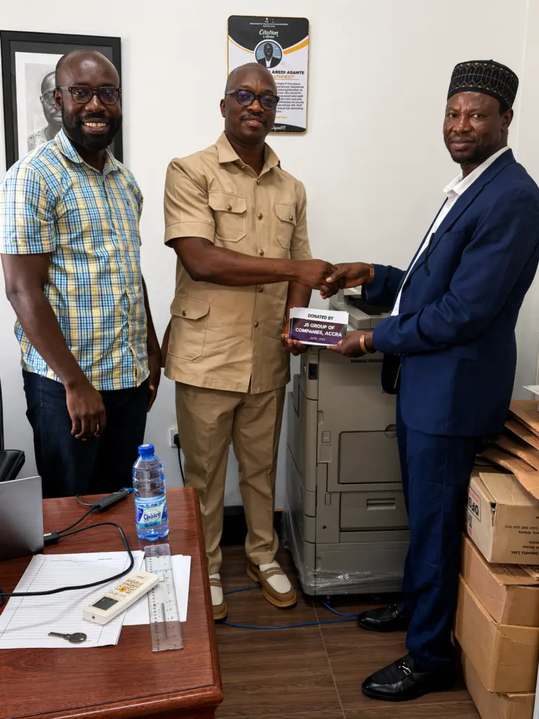 JS Construction launches female scholarships and donates industrial printer to Kumasi Technical University