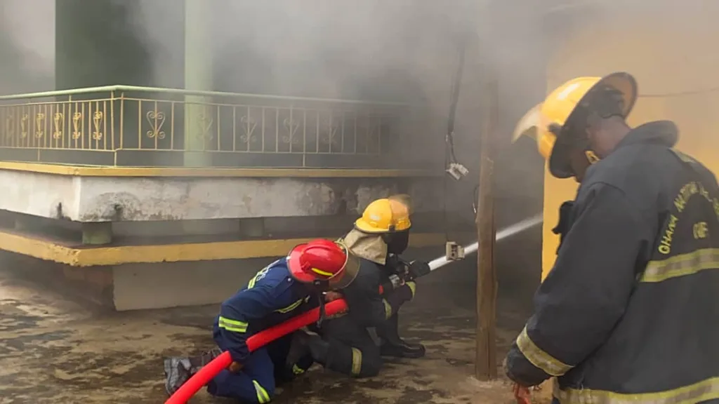 Fire guts fashion training centre at Kumasi Top High, destroys materials worth thousands of cedis