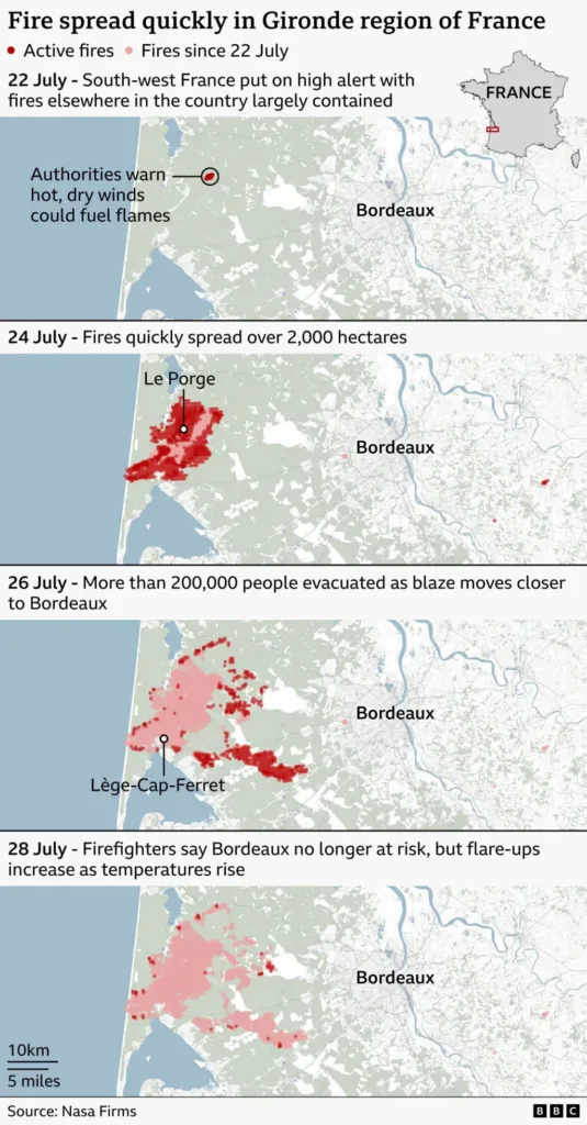 France fire crews face searing heat in battle to contain flames France fire crews face searing heat in battle to contain flames