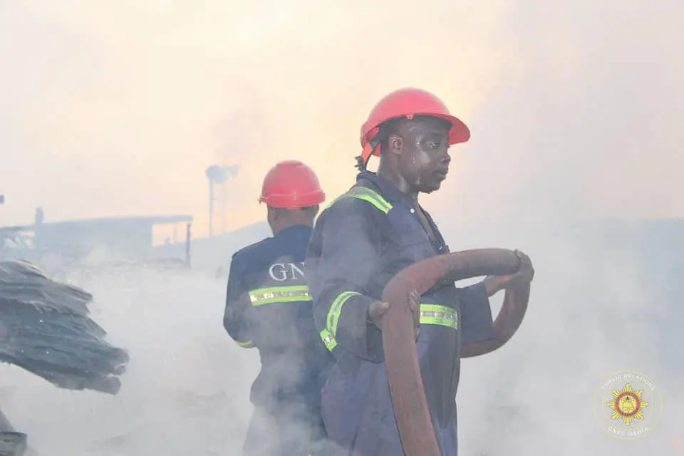 Fire erupts at Ofankor wood market Fire erupts at Ofankor wood market