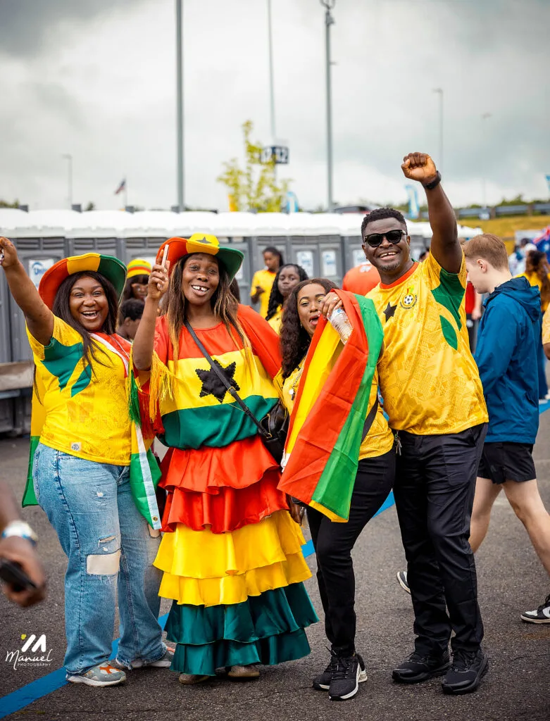 Boston is red, gold and green: The best photos from Ghana vs England