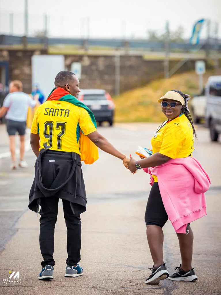 Boston is red, gold and green: The best photos from Ghana vs England