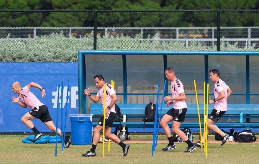 Referees train quite hard to be match fit, especially to keep up with athletes who are, many times, much younger than they are.