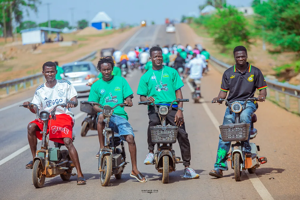 How a Ghanaian town is turning electric motorbikes into a climate solution