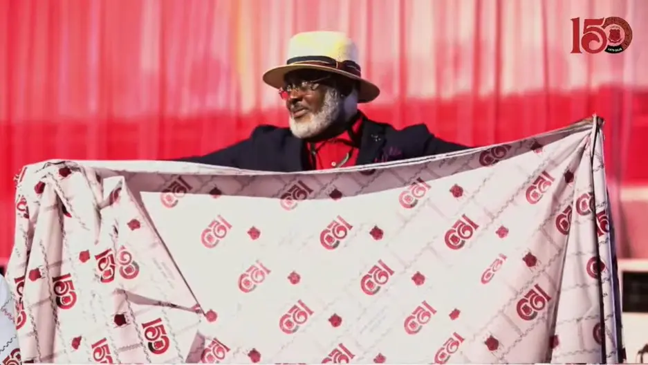 Mfantsipim@150: Chairman rallies national support as school unveils anniversary cloth and songs
