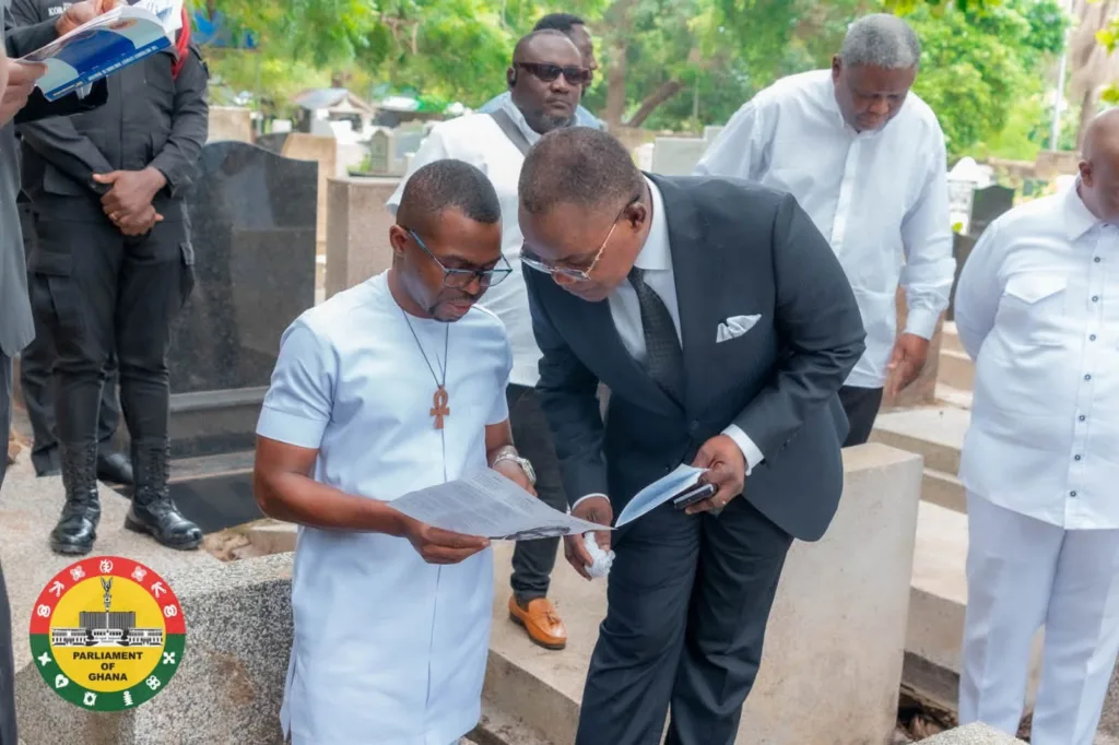 Parliament holds wreath-laying ceremony in memory of former Speaker Justice D. F. Annan