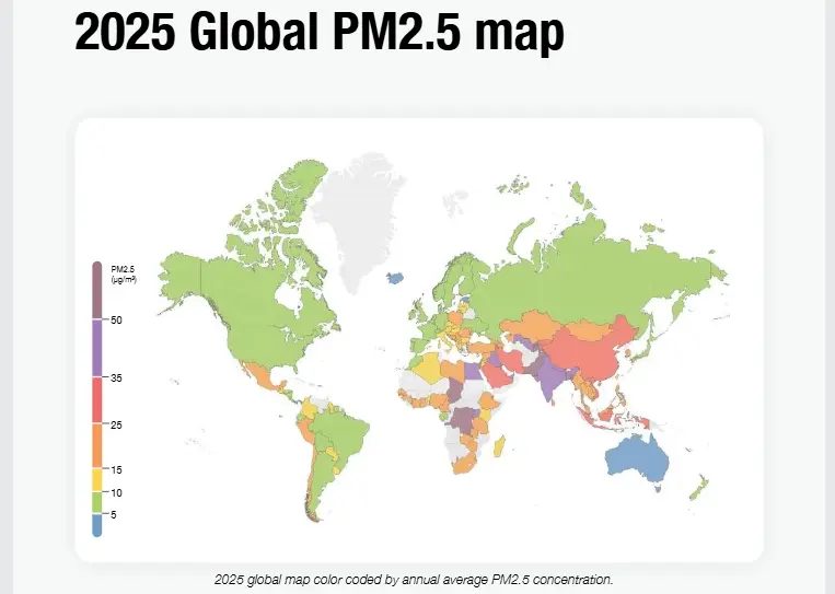South Asia remains one of the world’s most polluted region in 2025, report shows
