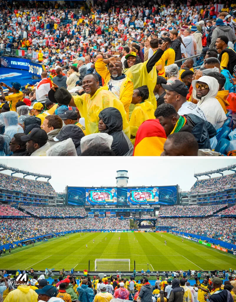 Boston is red, gold and green: The best photos from Ghana vs England