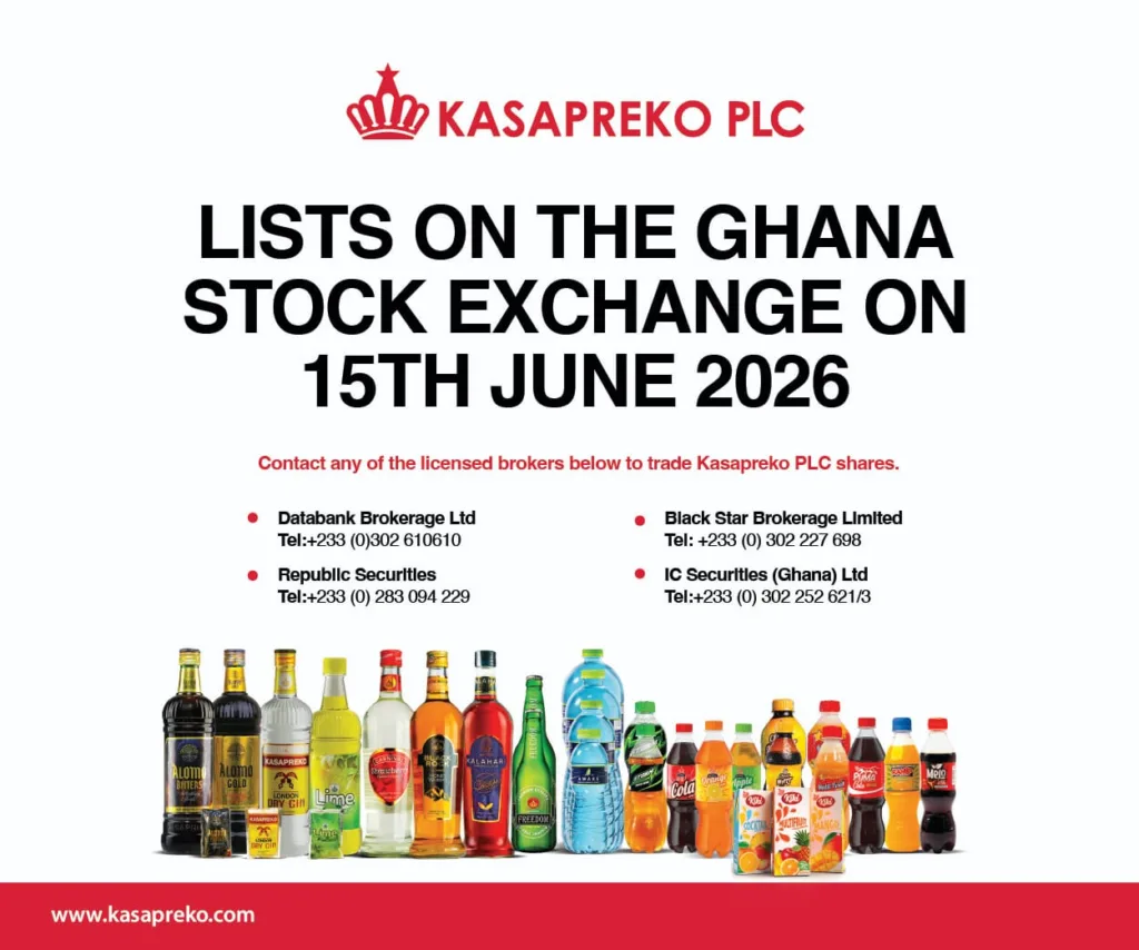 Kasapreko IPO secures GH¢1.72bn, in bids from investors Kasapreko IPO secures GH¢1.72bn, in bids from investors