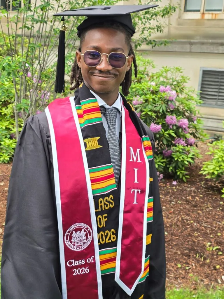 NSMQ participant and Presec-Legon alumnus Prince Debrah graduates from MIT