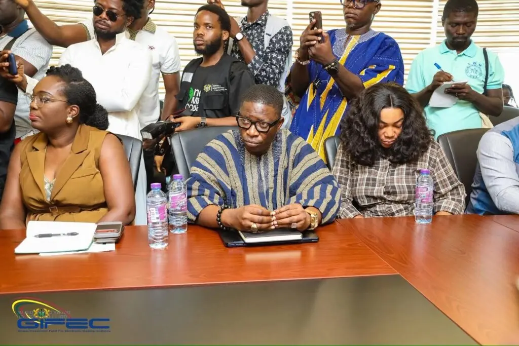 GIFEC supports national rollout of One Million Coders Programme with laptop presentation