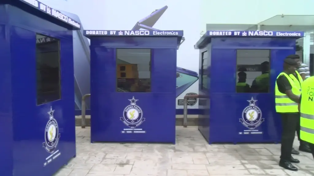 Electroland Ghana boosts police visibility with mobile security kiosks