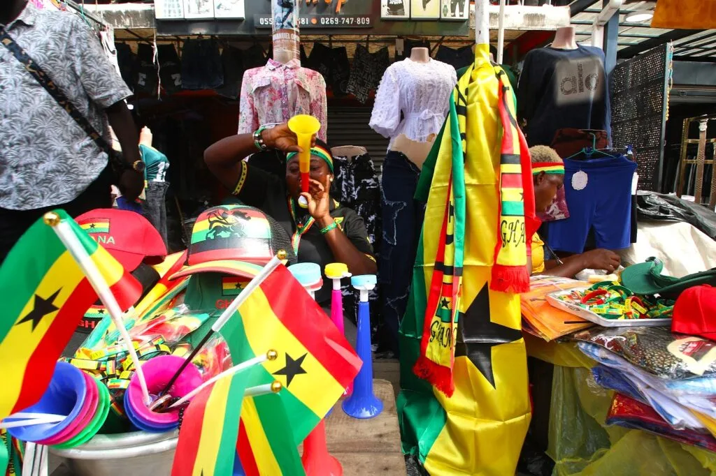 Accra dons national colours as fans rally behind Black Stars ahead of England clash Accra dons national colours as fans rally behind Black Stars ahead of England clash