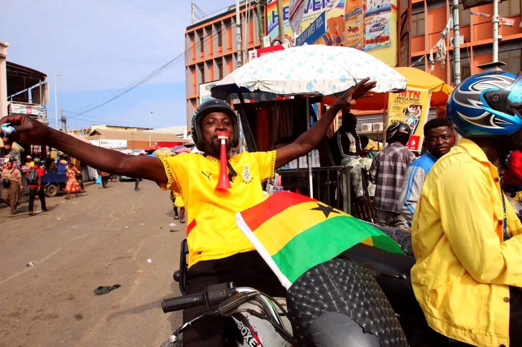 Accra dons national colours as fans rally behind Black Stars ahead of England clash Accra dons national colours as fans rally behind Black Stars ahead of England clash
