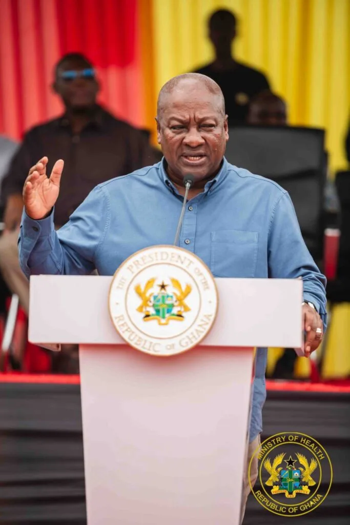 Mahama delivers medical equipment to Ho District Hospital to boost Free Primary Healthcare programme