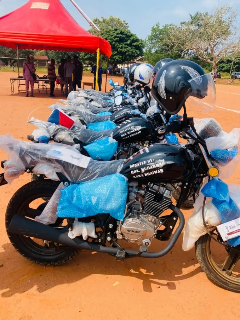 Ejura MP donates seven motorbikes to help school supervisors to visit more schools