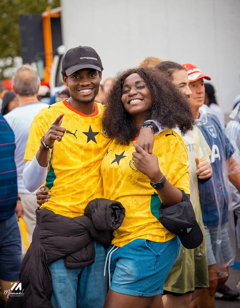 Boston is red, gold and green: The best photos from Ghana vs England