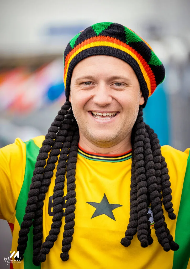 Boston is red, gold and green: The best photos from Ghana vs England