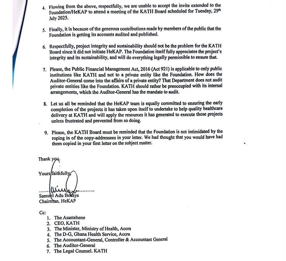 Heal Komfo Anokye Project registered by private persons who refuse to account and hand over to KATH Heal Komfo Anokye Project registered by private persons who refuse to account and hand over to KATH