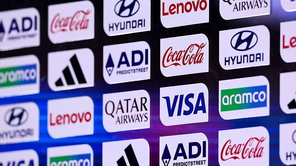 Some of Fifa's main sponsors on a poster