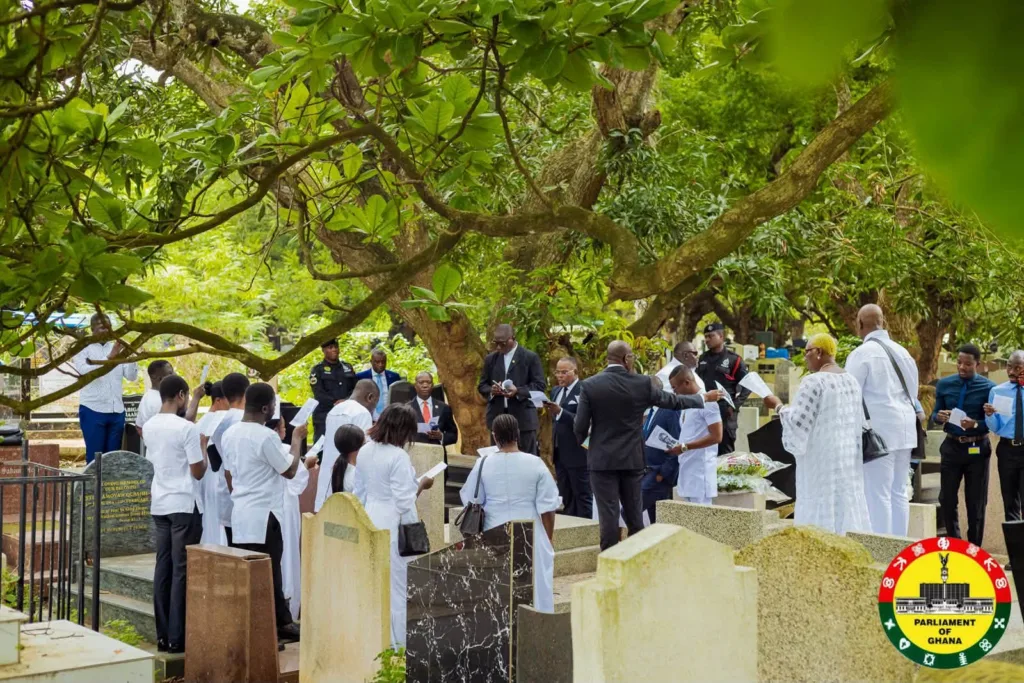 Parliament holds wreath-laying ceremony in memory of former Speaker Justice D. F. Annan