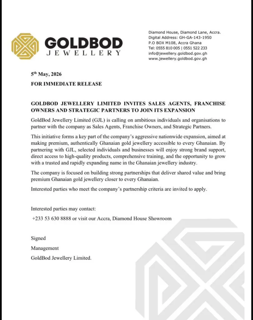 GoldBod Jewellery opens nationwide partnership drive for sales agents and franchise owners