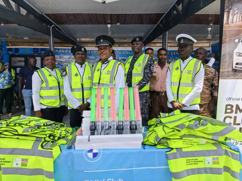 BMW Club Ghana supports Police MTTD with Safety Equipment and Health Screening BMW Club Ghana supports Police MTTD with Safety Equipment and Health Screening