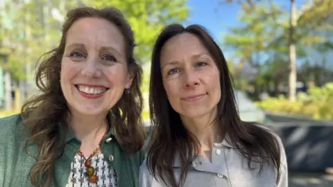 Amsterdam bans public adverts for meat and fossil fuels Local politicians Anneke Veenhoff (left) and Anke Bakker smile at the camera