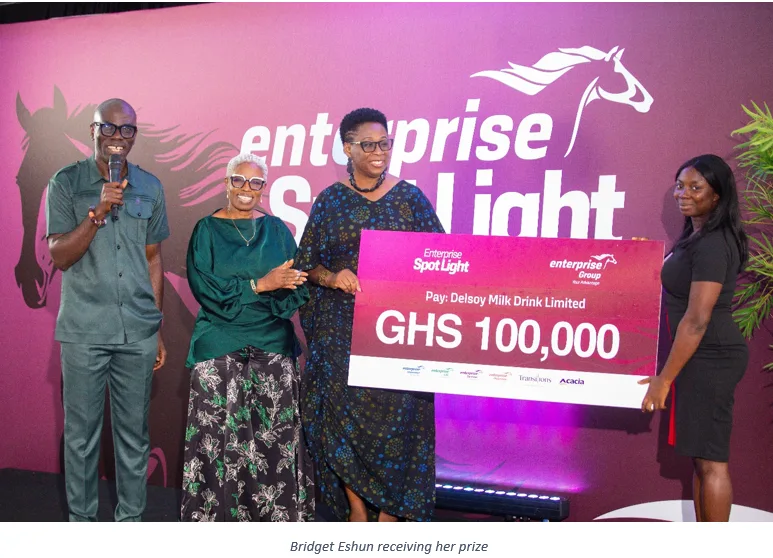 Bridget Eshun wins GH₵100,000 grand prize at Enterprise Spotlight Challenge