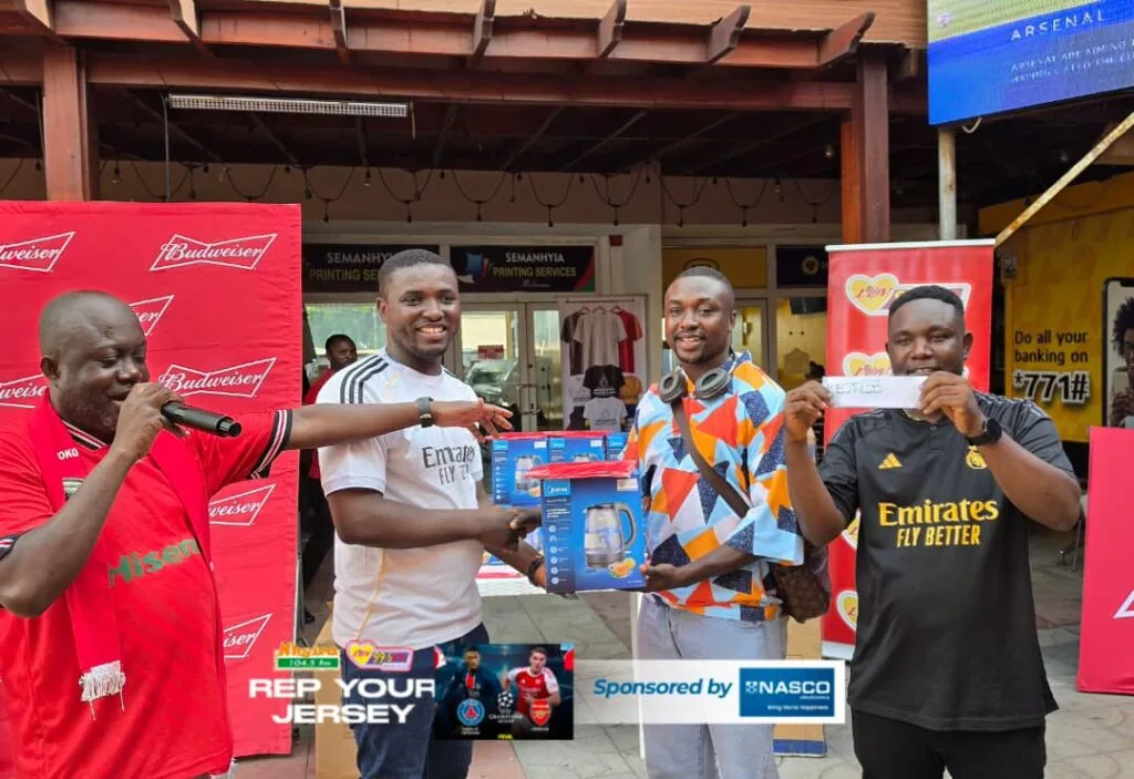 Luv/Nhyira FM thrill football fans with ‘Rep your Jersey’ UEFA Champions League Final experience Luv/Nhyira FM thrill football fans with ‘Rep your Jersey’ UEFA Champions League Final experience