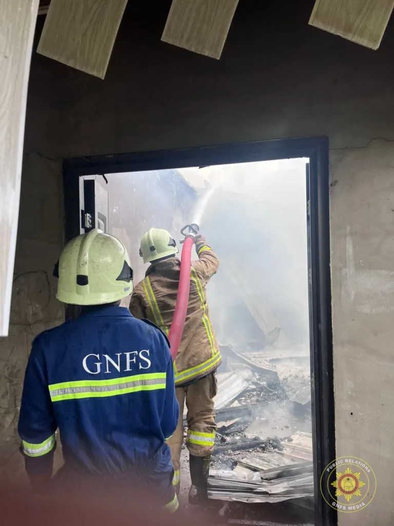 Fire destroys six-bedroom house in Koforidua Fire destroys six-bedroom house in Koforidua