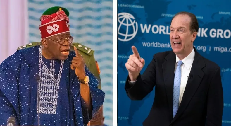 right to left Tinubu, Ex-World Bank President David Malpass, Image Credit : OCND