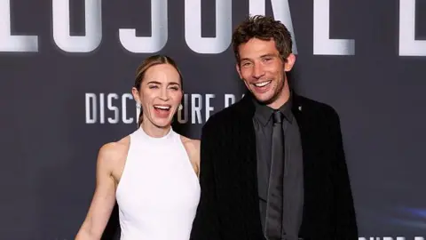 Getty Images Emily Blunt and Josh O'Connor attend the "Disclosure Day" Paris Premiere at Le Grand Rex on June 02, 2026 in Paris, France. 