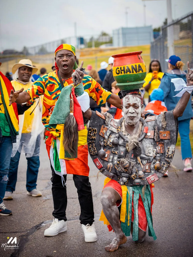 Boston is red, gold and green: The best photos from Ghana vs England