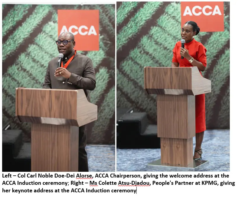 Executives of ACCA and the newly inducted ACCA members in a group photo at the event Executives of ACCA and the newly inducted ACCA members in a group photo at the event