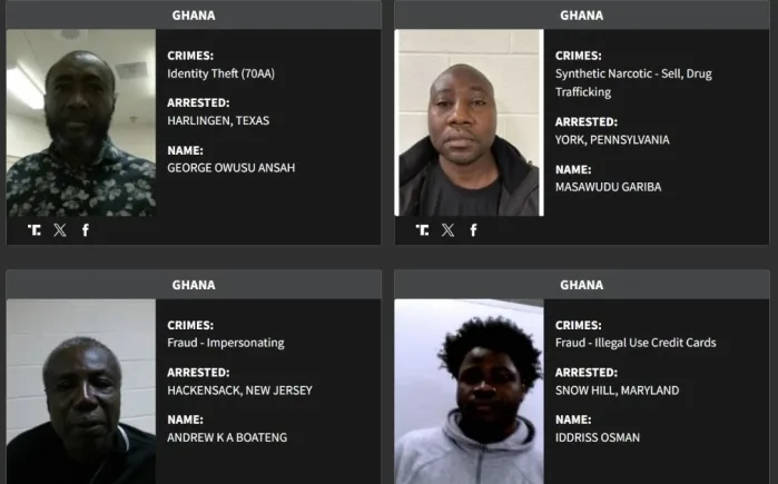 Mona Montrage, 31 other Ghanaians named in US 'Worst of the Worst' arrested criminal list Mona Montrage, 31 other Ghanaians named in US 'Worst of the Worst' arrested criminal list
