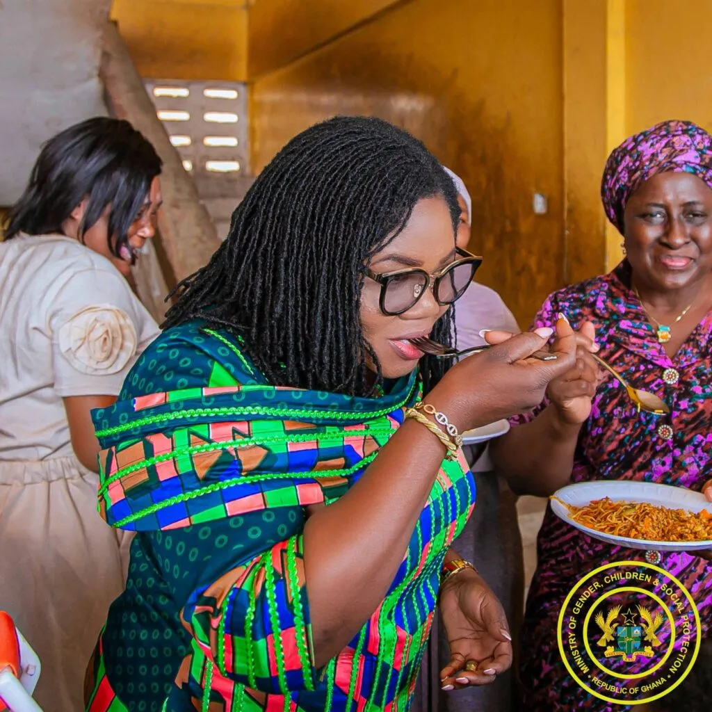 Gender Minister leads monitoring exercise to strengthen School Feeding Programme Gender Minister leads monitoring exercise to strengthen School Feeding Programme
